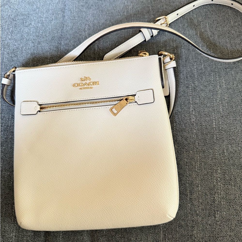 Coach Cream Mini Rowan File Bag
